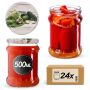 Słoiki na przetwory Kisko 500ml fi82mm 24szt + wieczko Ogórek