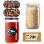 Słoiki na przetwory Niva 720ml fi82mm 24szt + wieczko Warzywa mix