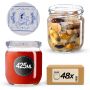 Słoiki na przetwory Salla 425ml fi82mm 48szt + wieczko Makatka