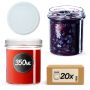 Słoiki na przetwory Avila 350ml 20szt 82mm + wieczka białe