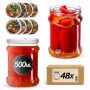 Słoiki na przetwory Kisko 500ml fi82mm 48szt + wieczko Warzywny mix