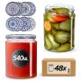 Słoiki na przetwory Maki 540ml fi82mm 48szt + wieczko Bolesławiec