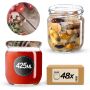 Słoiki na przetwory Salla 425ml fi82mm 48szt + wieczko Warzywa