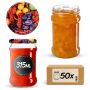 Słoiki na przetwory Seno 315ml 50szt 66mm + wieczka "Mix owoców"