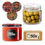 Słoiki na przetwory Sonka 330ml fi82mm 50szt + wieczko Haftowanka