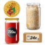 Słoiki na przetwory Niva 720ml 24szt 82mm + wieczka "Miód"
