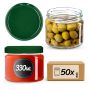 Słoiki Sonka 330ml 50szt 82mm + wieczka zielone