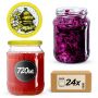 Słoiki na przetwory Jukka 720ml 24szt 82mm + wieczka "Pszczoła"