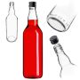 Szklana butelka Monopol 700ml z czarną zakrętką 1 szt.