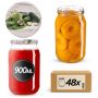 Słoiki na przetwory Simo 900ml fi82mm 48szt + wieczko Ogórek