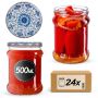 Słoiki na przetwory Kisko 500ml fi82mm 24szt + wieczko Ceramics 2