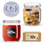 Słoiki na przetwory Salla 425ml fi82mm 12szt + wieczko Makatka