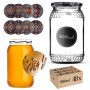 Szklany słój Lierde 900ml 82mm 48 szt. + wieczka "Haft"