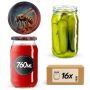 Słoiki na przetwory Niva 760ml fi82mm 16szt + wieczko Pszczoła