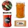 Słoiki na przetwory Seno 315ml 20szt 66mm + wieczka "Warzywa"