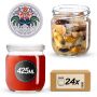 Słoiki na przetwory Salla 425ml fi82mm 24szt + wieczko Kogut