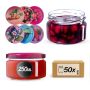 Słoiki na przetwory Denia 250ml 50szt 82mm + wieczko "Mix jagód"