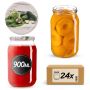 Słoiki na przetwory Simo 900ml fi82mm 24szt + wieczko Ogórek