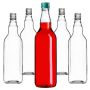 Szklana butelka Monopol 700ml z zieloną zakrętką 10 szt.