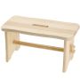 Taboret drewniany Falun 39 x 20 cm, naturalny