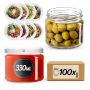 Słoiki na przetwory Sonka 330ml fi82mm 100szt + wieczko Garden wreath