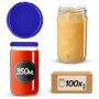 Słoiki na przetwory Gera 350ml fi66mm 100szt + wieczko Granat