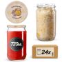 Słoiki na przetwory Niva 720ml fi82mm 24szt + wieczko Miód z pasieki