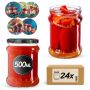 Słoiki na przetwory Kisko 500ml fi82mm 24szt + wieczko Grzyb polski