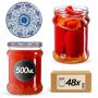 Słoiki na przetwory Kisko 500ml fi82mm 48szt + wieczko Ceramics 2