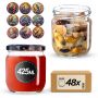 Słoiki na przetwory Salla 425ml fi82mm 48szt + wieczko Ptaki