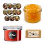 Słoiki na przetwory Tartu 235ml fi82mm 50szt + wieczko Warzywa mix