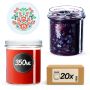 Słoiki na przetwory Avila 350ml 20szt 82mm + wieczka "Folklor"