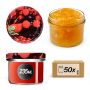 Słoiki na przetwory Tartu 235ml 50szt 82mm + wieczka "Owoce leśne"