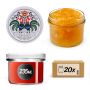 Słoiki na przetwory Tartu 235ml fi82mm 20szt + wieczko Kogut