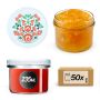 Słoiki na przetwory Tartu 235ml 50szt 82mm + wieczka "Folklor"