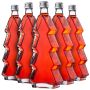 Szklana butelka choinka Enna 500ml z srebrną zakrętką 5 szt.