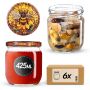 Słoiki na przetwory Salla 425ml fi82mm 6szt + wieczko Bee of the fusion