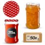 Słoiki na przetwory Seno 315ml 50szt 66mm + wieczka "Groszek czerwony"