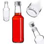 Szklana butelka Monopol 200ml z srebrną zakrętką 1 szt.