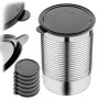 Zestaw pokrywek na puszki Oizon 100mm czarny 6 szt.