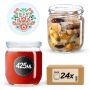 Słoiki na przetwory Salla 425ml 24szt 82mm + wieczka "Folklor"