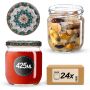Słoiki na przetwory Salla 425ml fi82mm 24szt + wieczko Ceramics 1