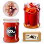 Słoiki na przetwory Kisko 500ml fi82mm 48szt + wieczko Pszczoła