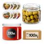 Słoiki na przetwory Sonka 330ml fi82mm 100szt + wieczko Fruit heart