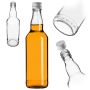 Szklana butelka Monopol 500ml z białą zakrętką 1 szt.