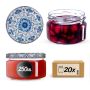 Słoiki na przetwory Denia 250ml 20szt 82mm + wieczko "Ceramics 2"