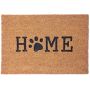 Wycieraczka pod drzwi „Home" z łapką 60 x 40 cm, brązowa