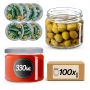 Słoiki na przetwory Sonka 330ml fi82mm 100szt + wieczko Kompozycja ogórkowa