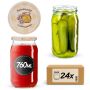 Słoiki na przetwory Niva 760ml fi82mm 24szt + wieczko Miód z pasieki