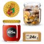 Słoiki na przetwory Salla 425ml 24szt 82mm + wieczka "Miód"